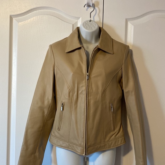 DANIER leather jacket - Tan/ Beige - Picture 1 of 6